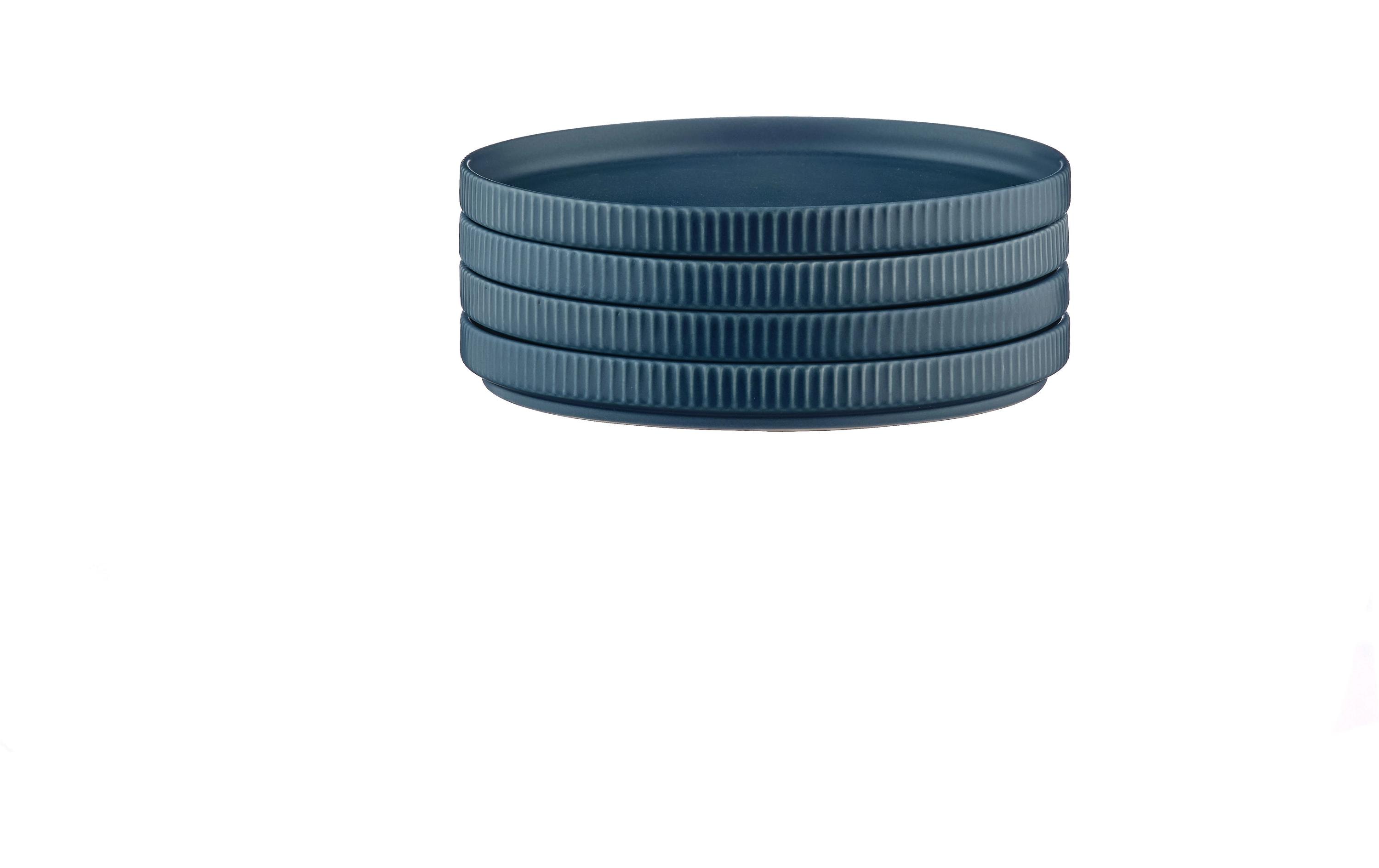 Teller-Set Scandi Ø 16.5 cm, 4 Stück, MarineblauVorspeisen- und kleine Servierteller