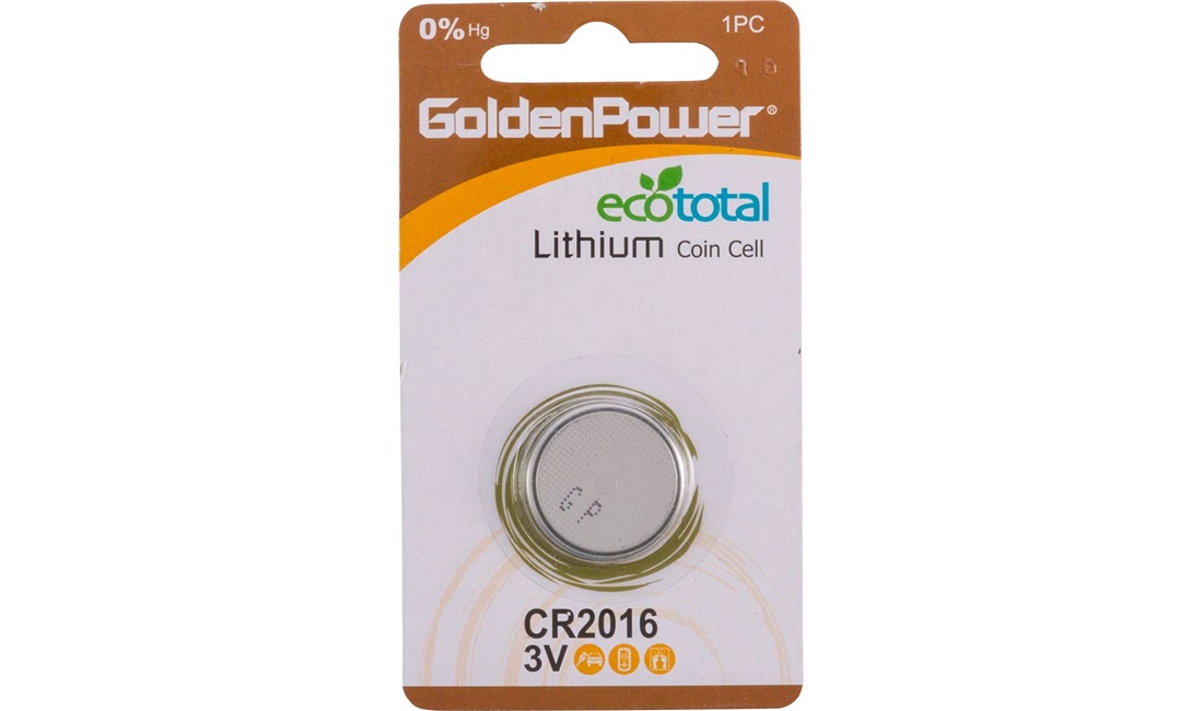 Lithium knapcellebatteri, CR2016