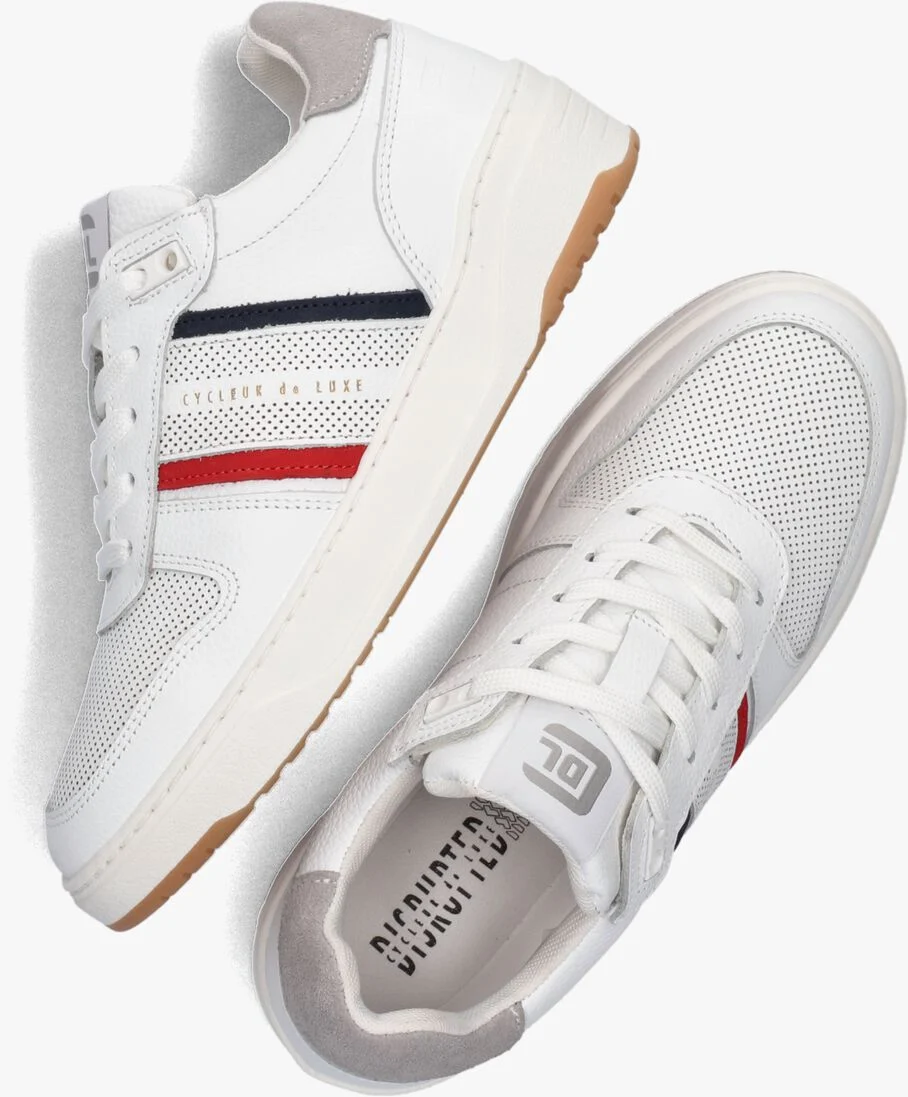 CYCLEUR DE LUXE witte cycleur de luxe lage sneakers barspin kids