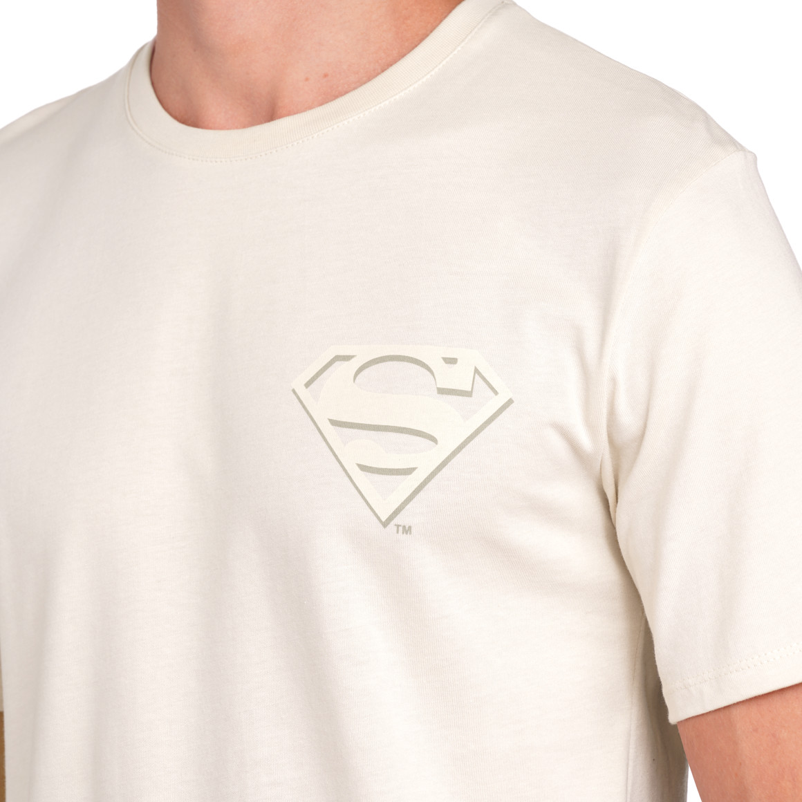 VanVaan Superman T-Shirt mit Rücken-Print beige