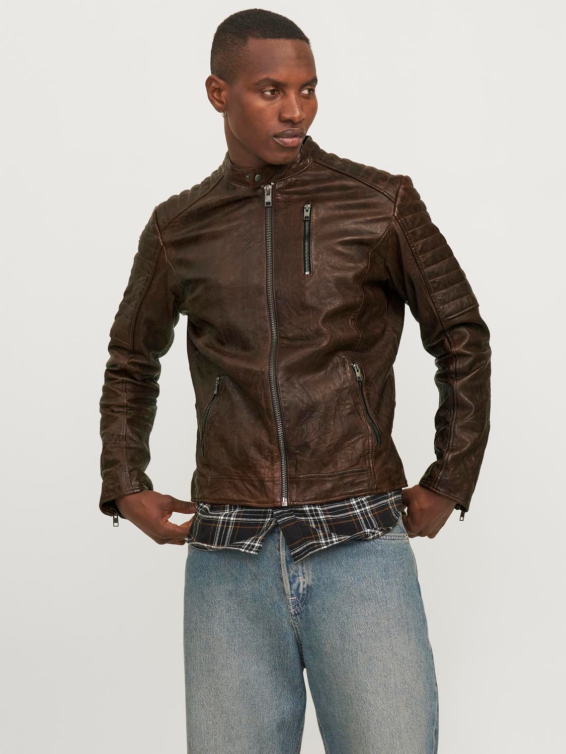 Jack & Jones Lederjacke »JJERICHARD LEATHER JACKET NOOS«