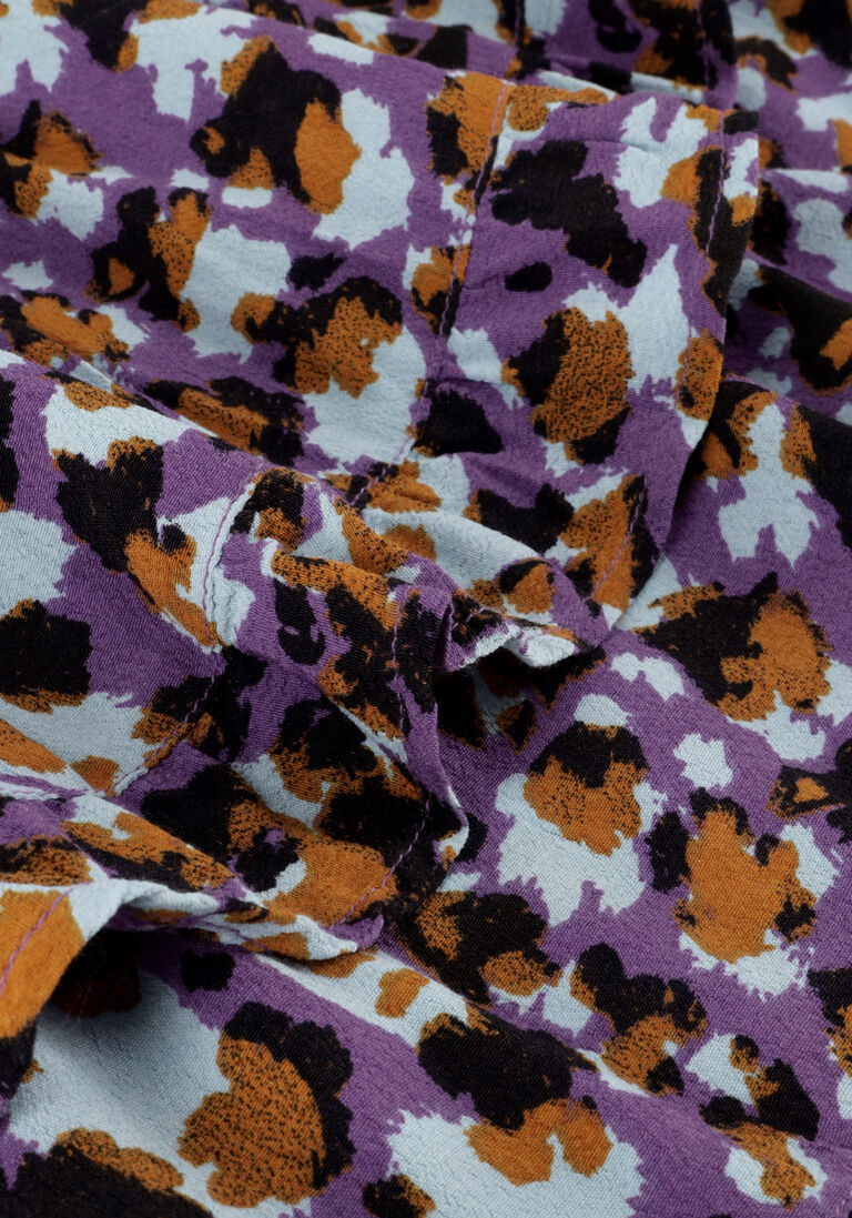 SCOTCH & SODA paarse scotch & soda minirok all-over printed mini skirt