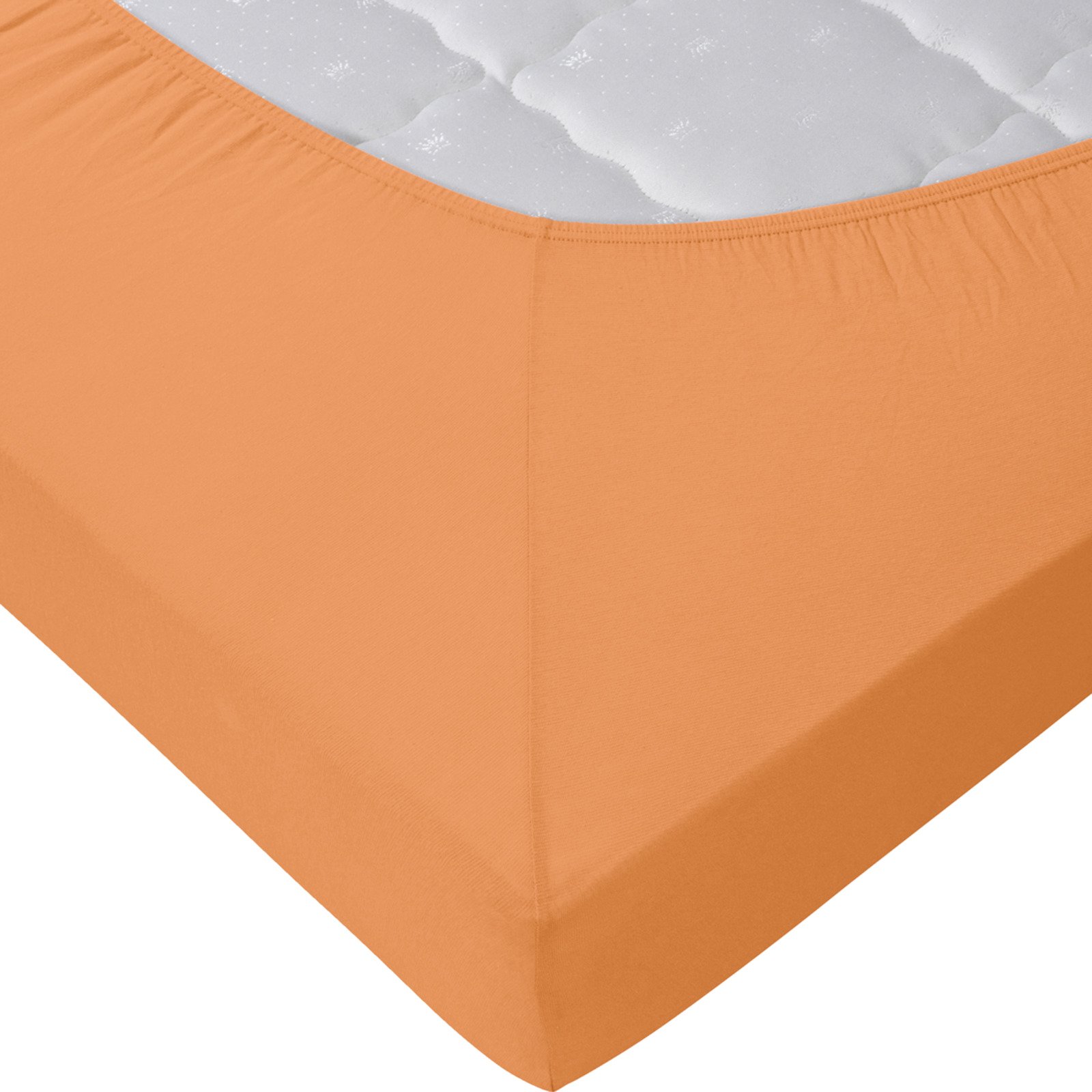 Living Edition Jersey-Fixleintuch 180x200, lachs
