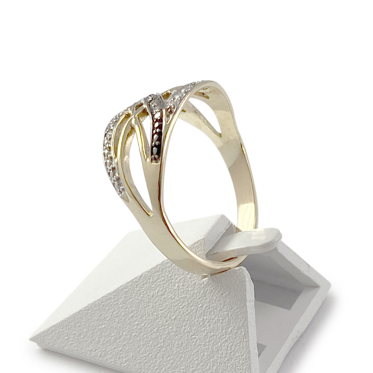 Bague d'occasion or 750 jaune diamants
