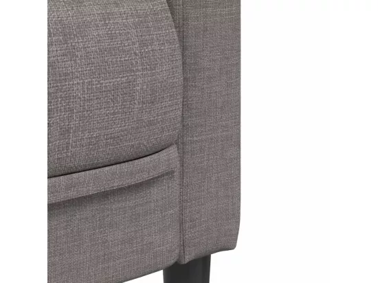 Canapé à 2 places taupe tissu