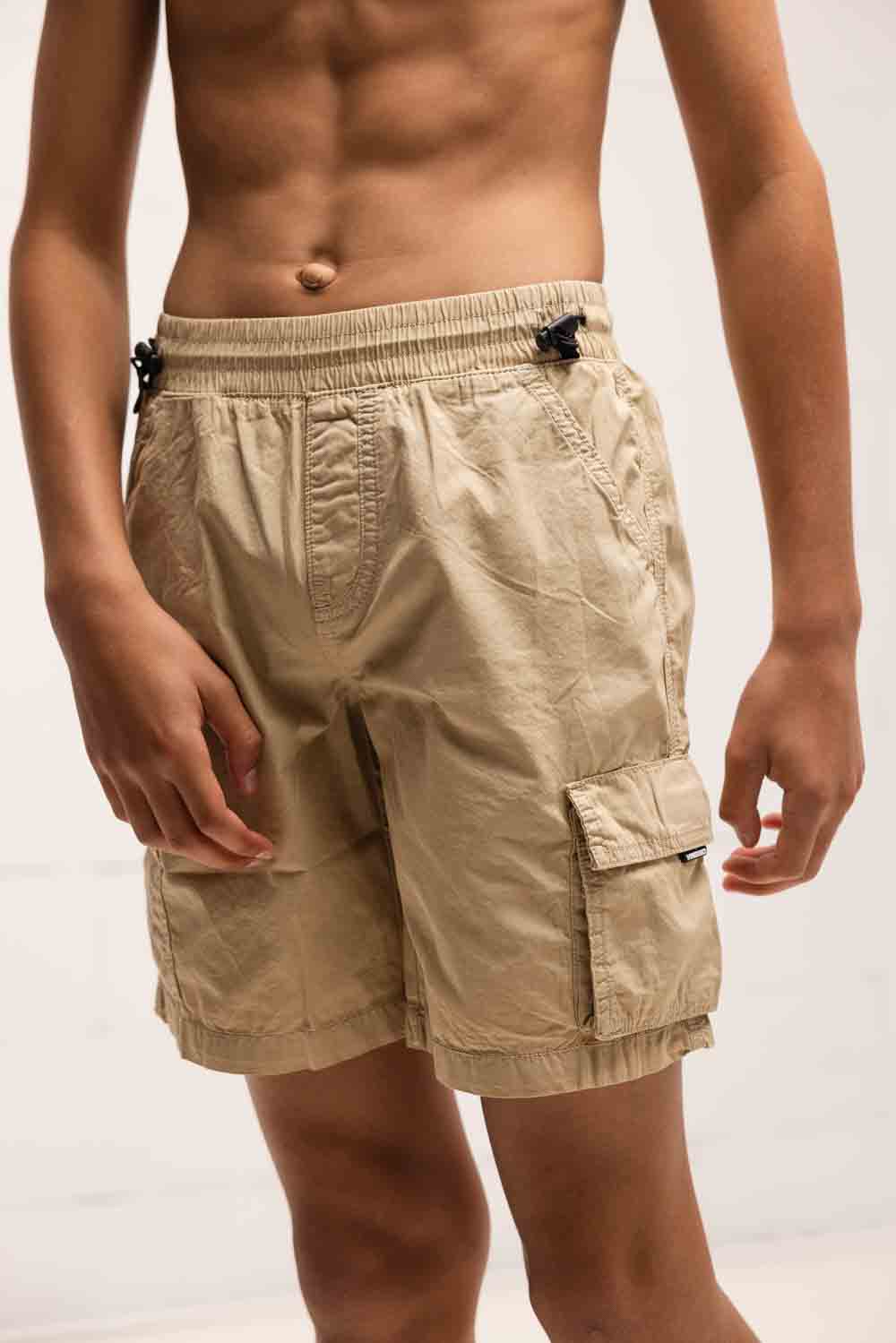 Vingino Raslo Korte Cargo Broek Kids Beige