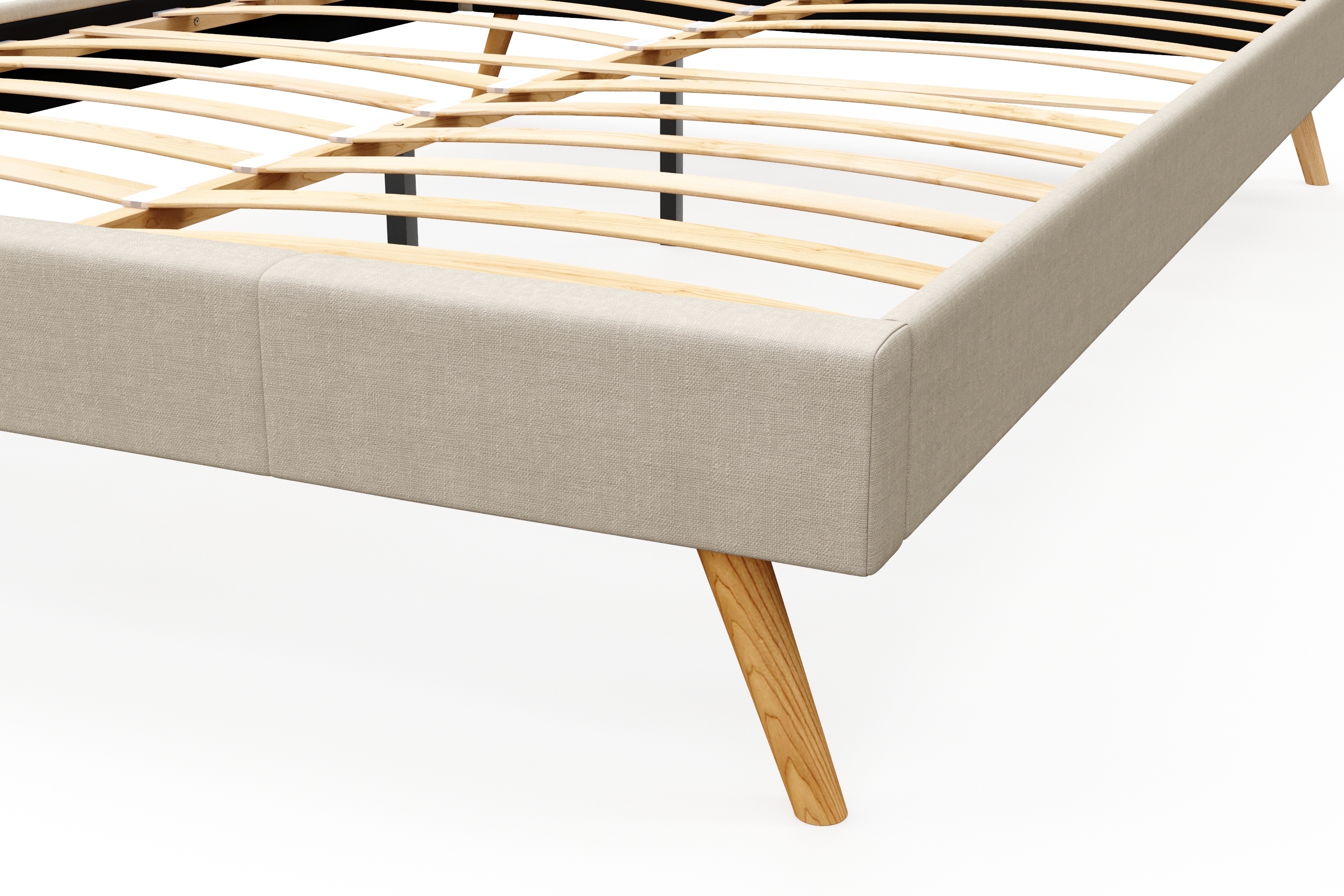 Polsterbett ELVAR 160 x 200 cm beige