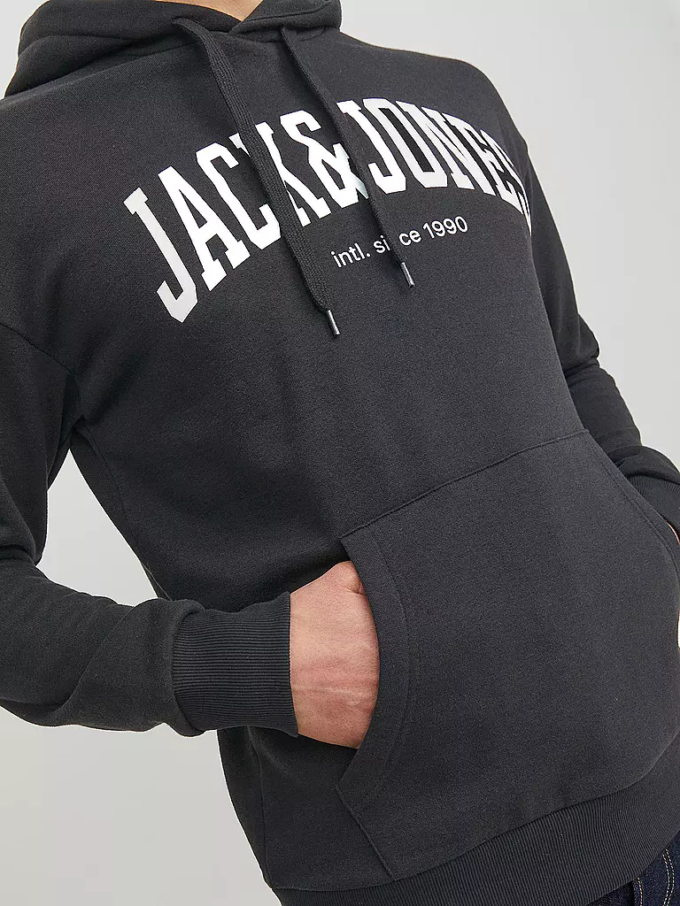 JACK & JONES Kapuzensweater - Hoodie JJEJOSH schwarz