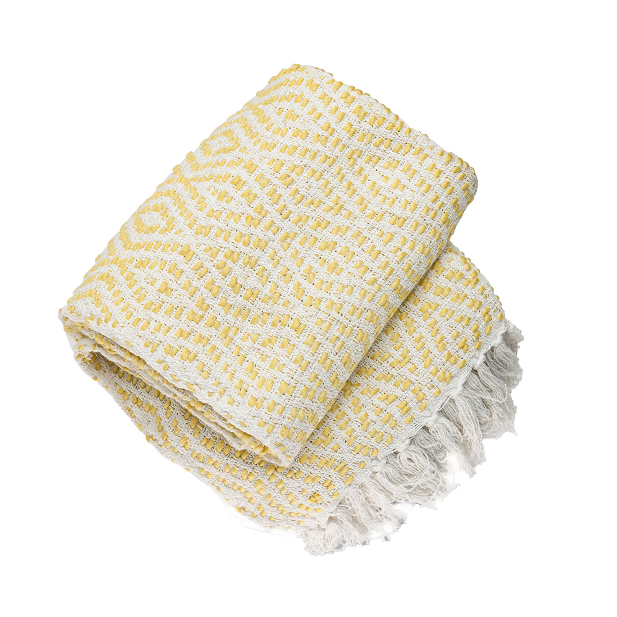 Plaid katoenmix beach yellow