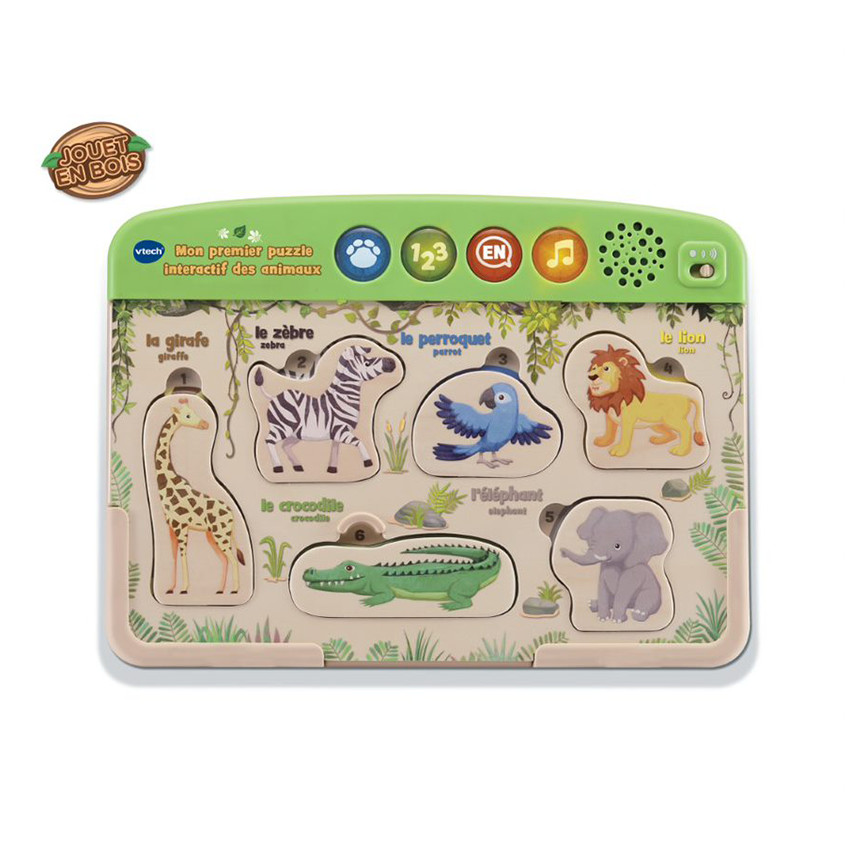 Puzzle interactif en bois Mon Premier Puzzle des Animaux