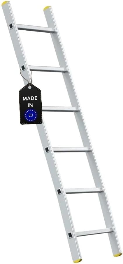 PROREGAL Economy Plus sportschuifladder zonder dwarsbalk, 6 sporten, werkhoogte 2,69 m, draagvermogen 150 kg