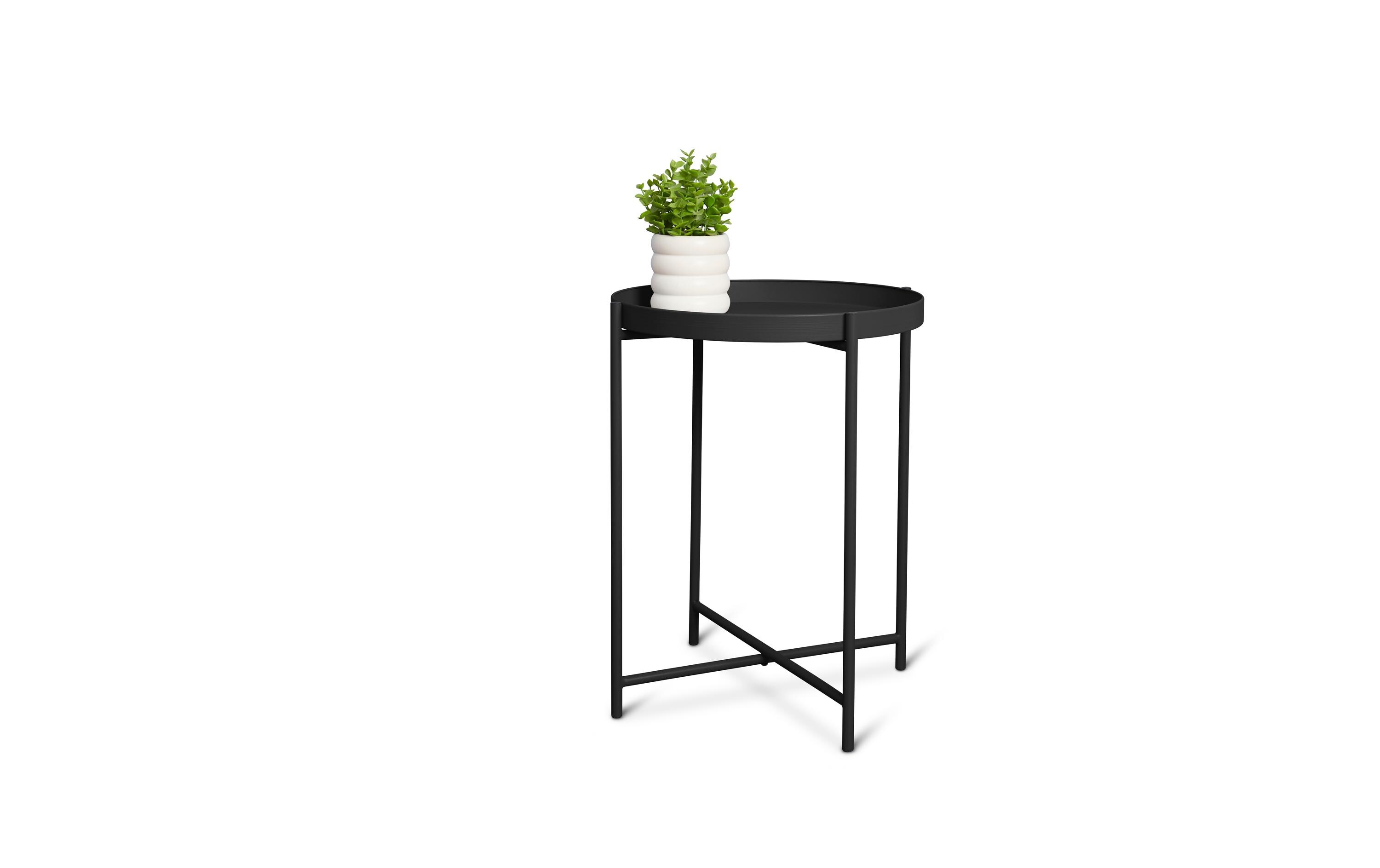 Beistelltisch Ø 38 cm, SchwarzCouchtisch