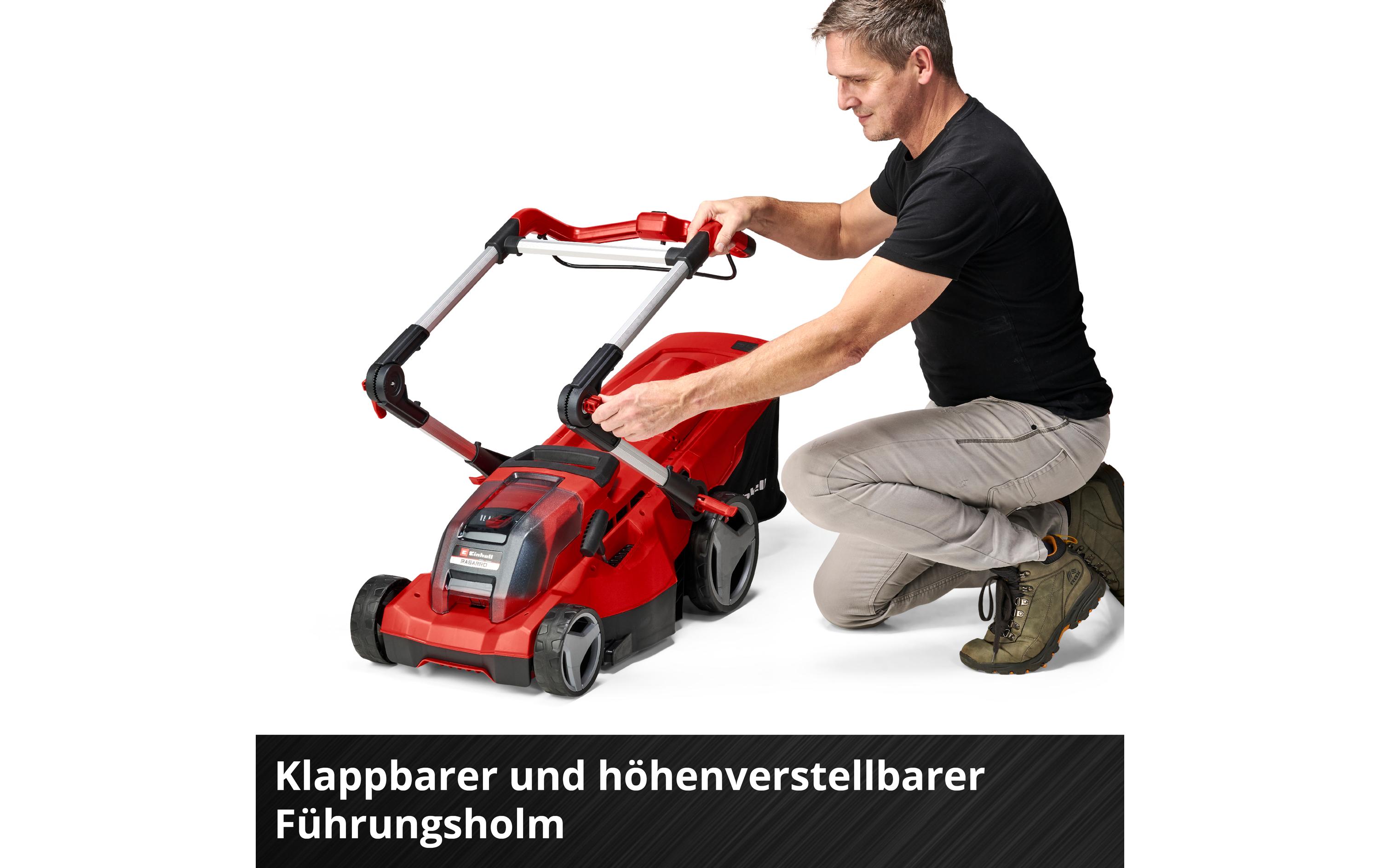 Akku-Rasenmäher RASARRO 36/36 Kit, 2 x 3.0Ah Plus<br>Der leistungsstarke Allrounder für den ambitionierten Hobbygärtner