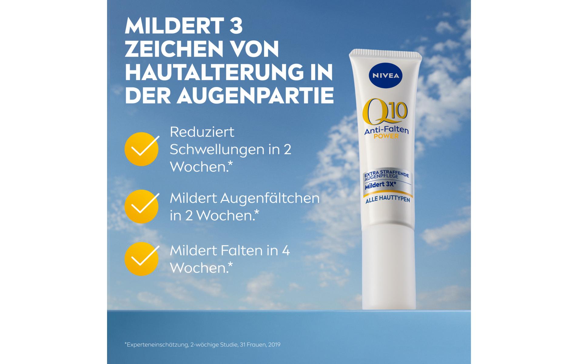 Augencreme Q10 Power Anti-Falten 15 mlLeichte Augenpflege mit 100% hautidentischem Q10 und Kreatin
