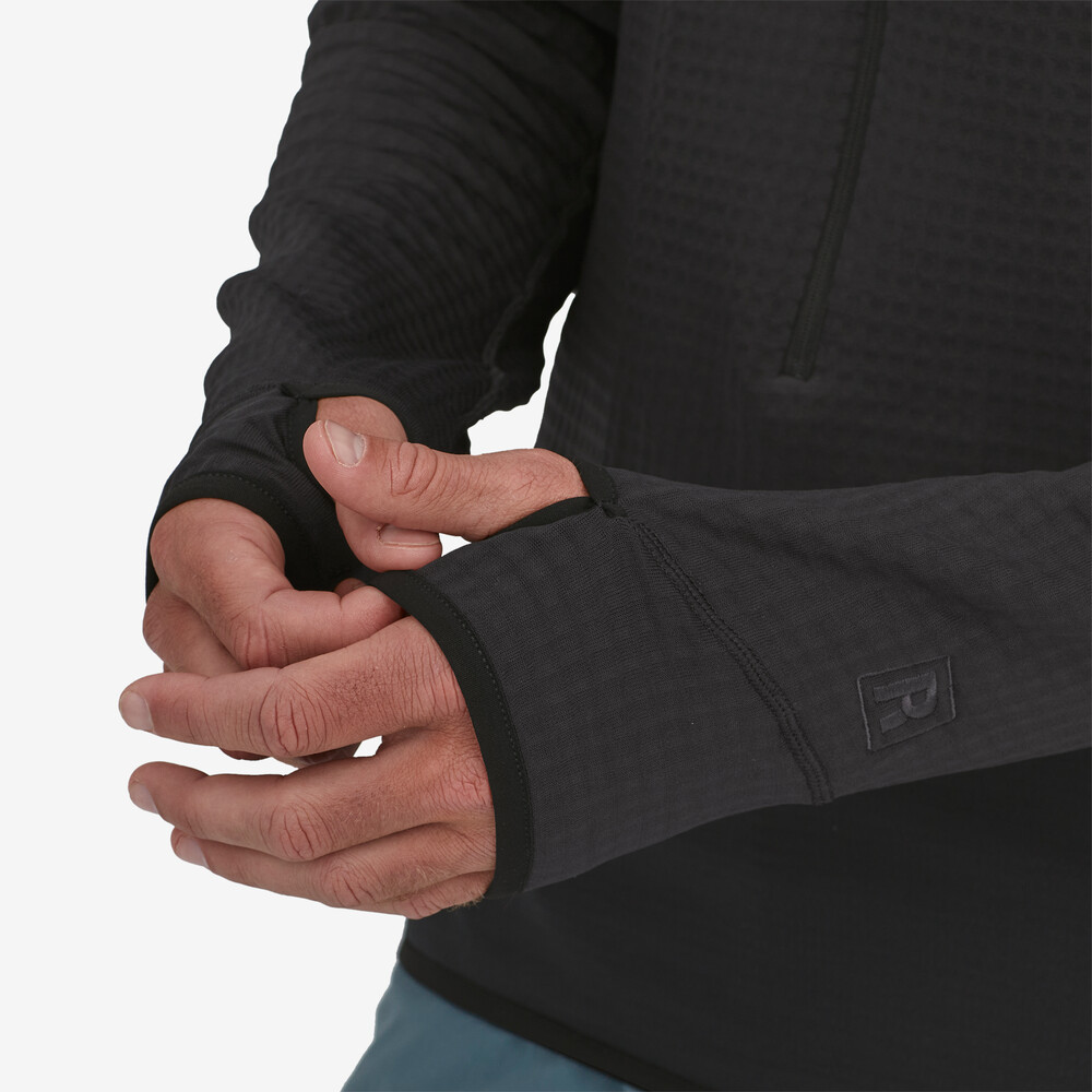 Herren R1 Fleece-Pullover mit Kapuze