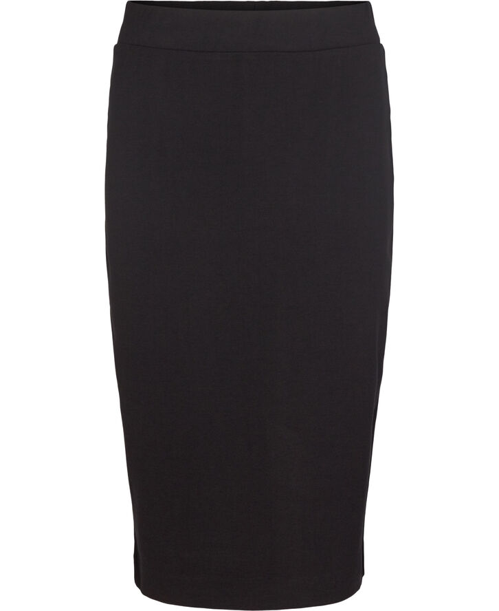 Selected Femme SLFSHELLY MW PENCIL SKIRT NOOS Sort