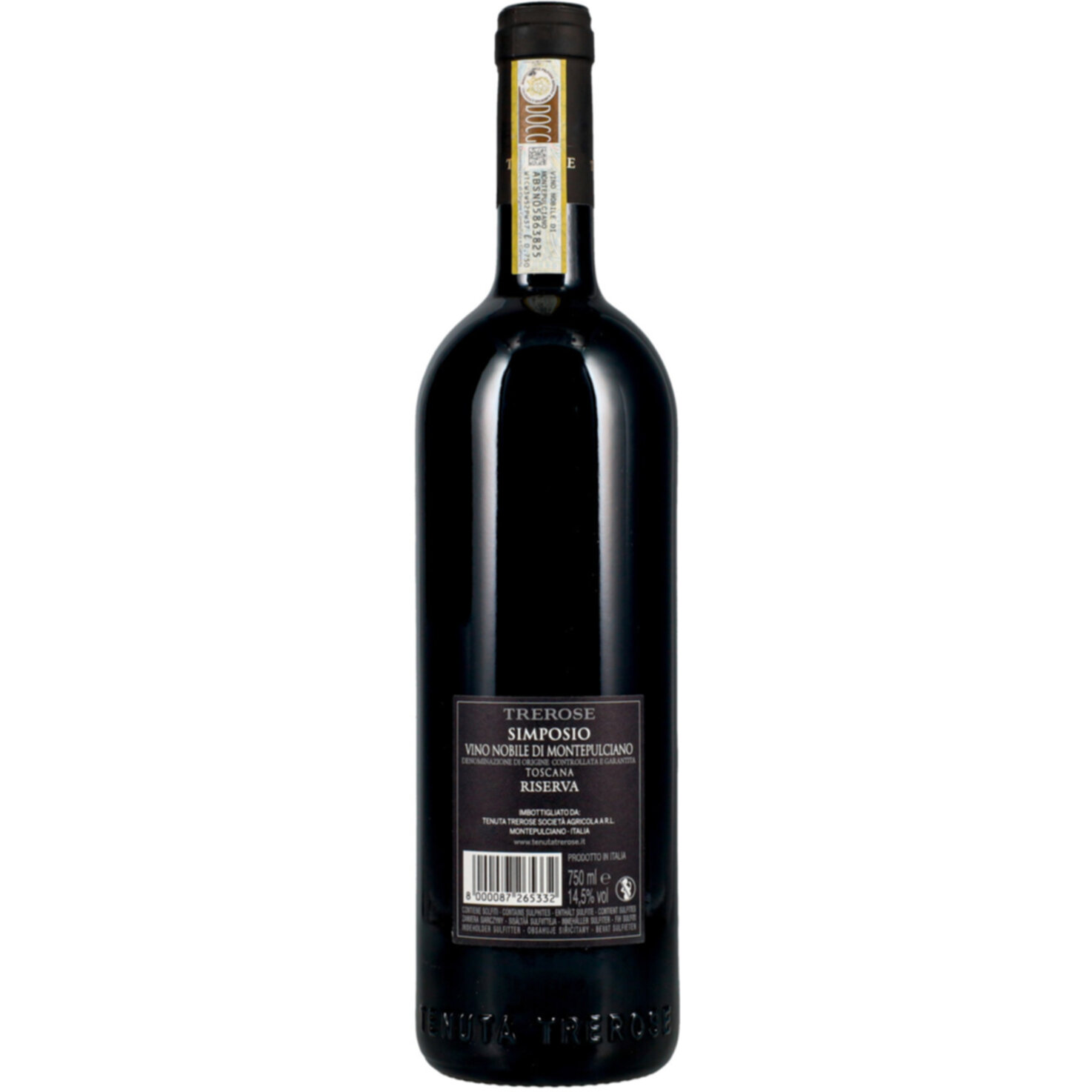 Vino Nobile di Montepulciano DOCG Riserva Sangiovese Simposio Tenuta Tre Rose -75cl