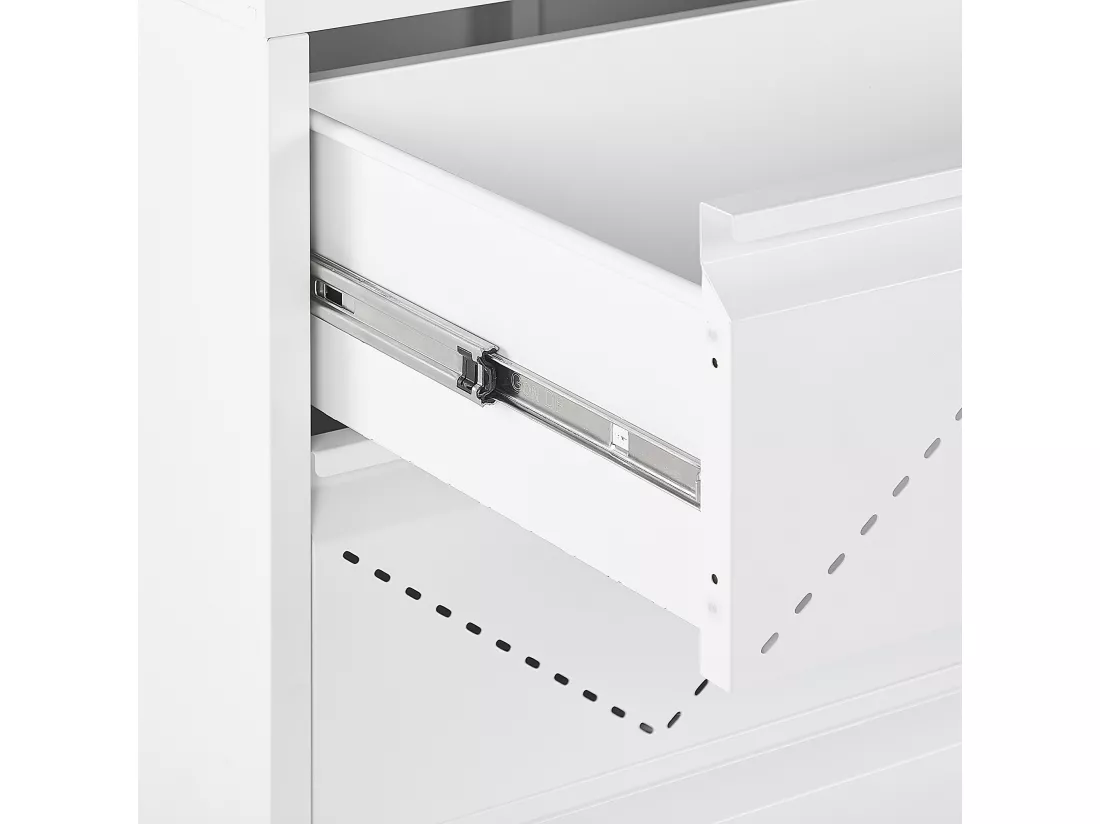 Meuble à tiroirs MATANA Métal Blanc