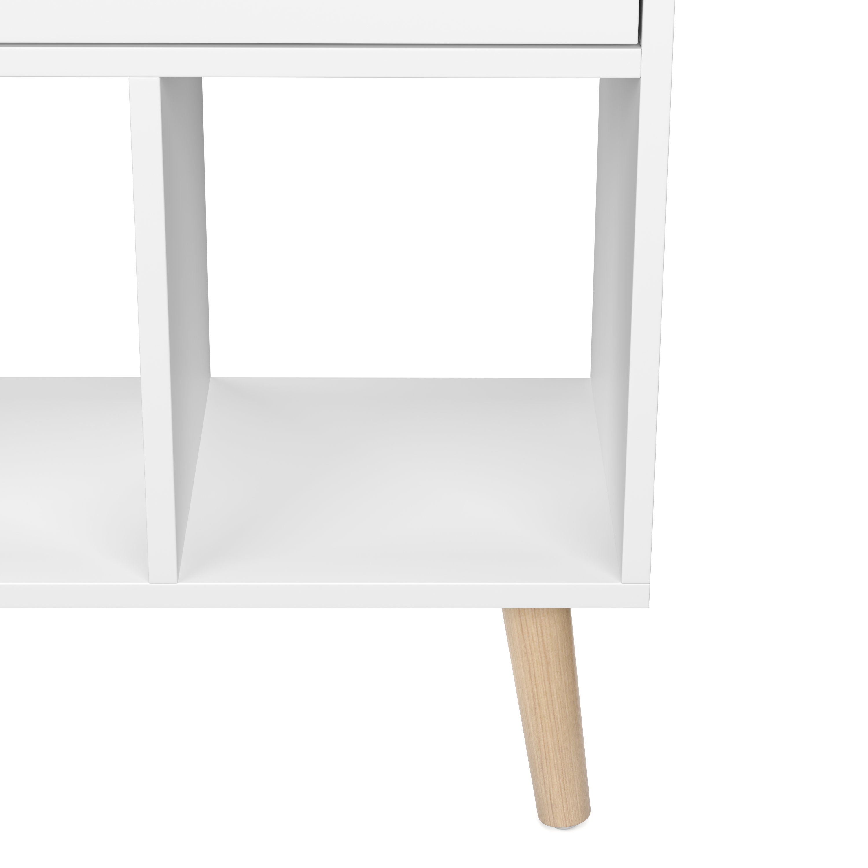 Bücherregal NORDIC 50 x 24 x 121 cm weiss