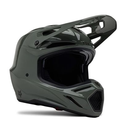 Casque cross Fox V3 RS CARBON SOLID 2025 - Noir