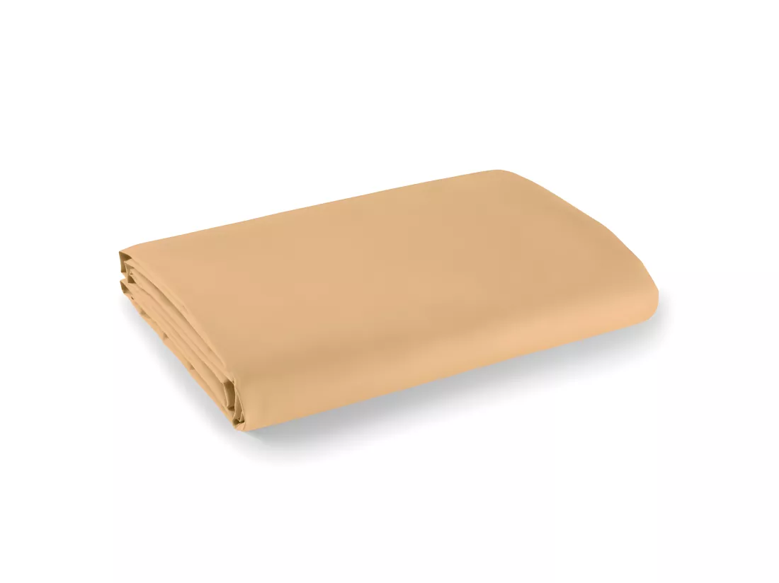 Drap Plat 1 Place Et 2 Places 100% Coton/57 Fils/cm² - Taupe - 180 X 290 Cm Pour Lit 1 Place