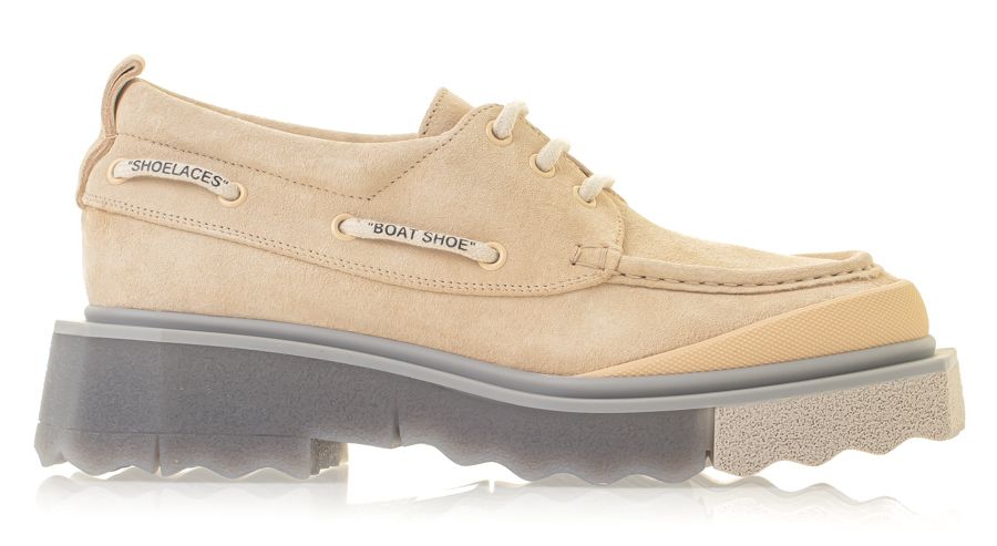 Off-White Sponge Suede Boatshoe