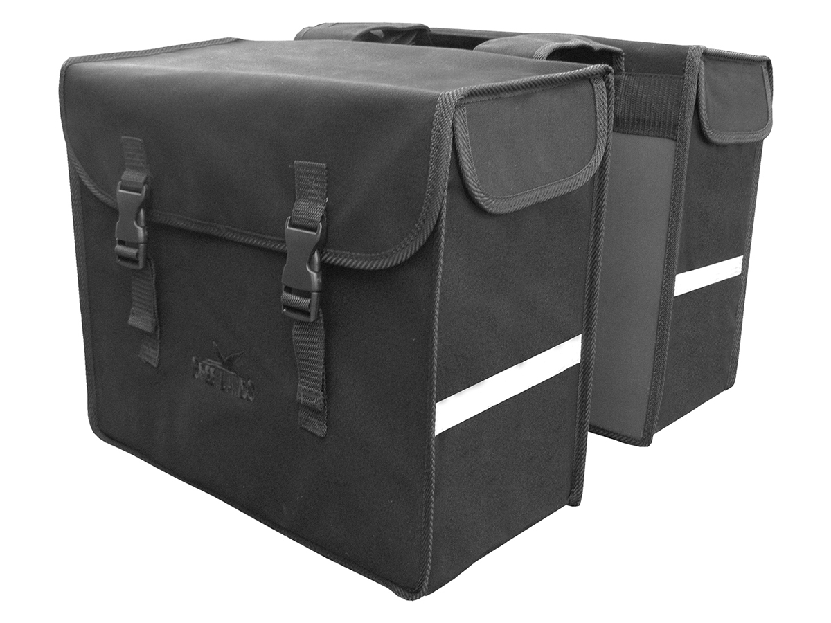 Greenlands Hardbox canvas 46 dubbele fietstas
