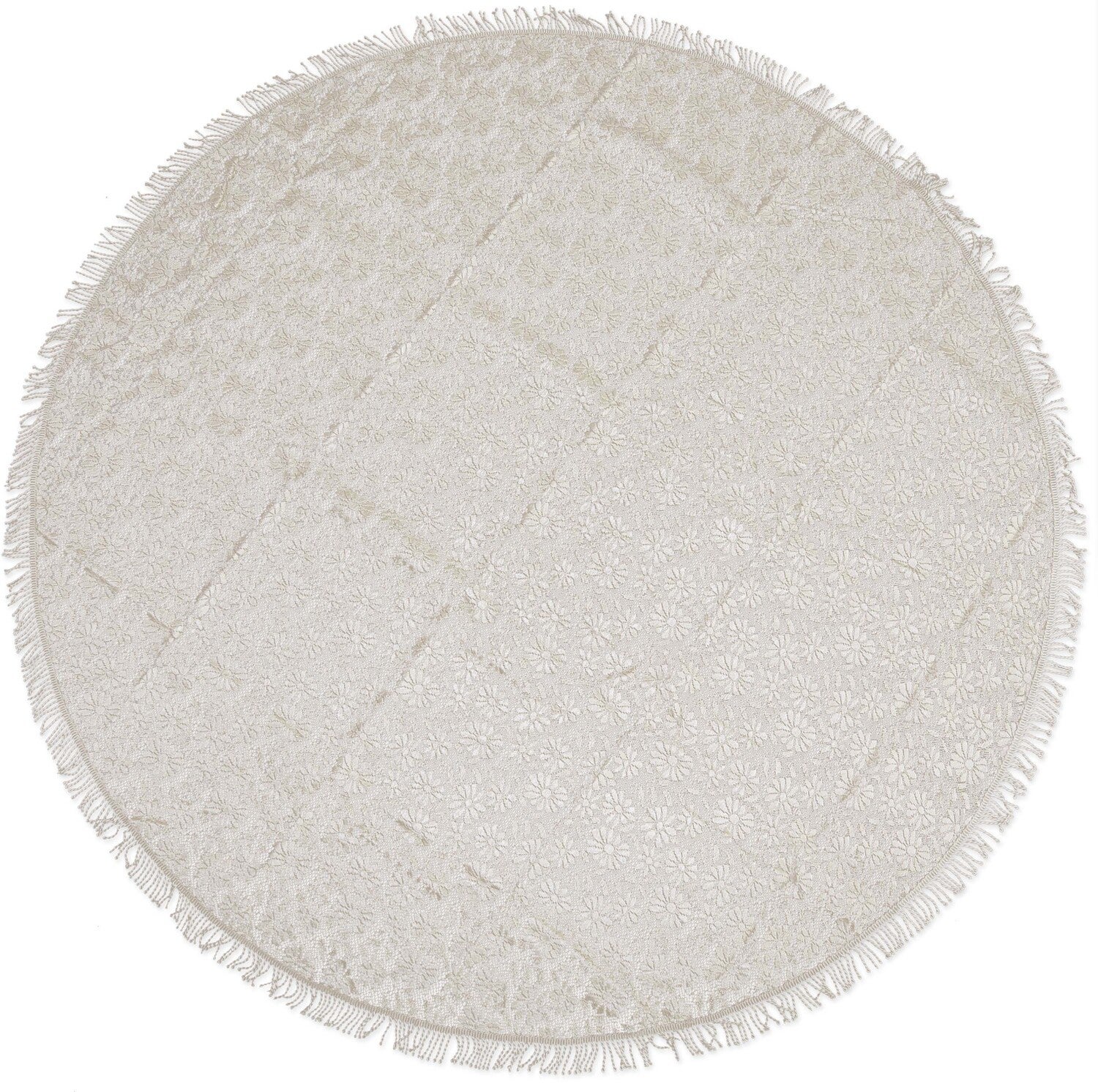 Unique Living tafelkleed Foam beige D 160 cm