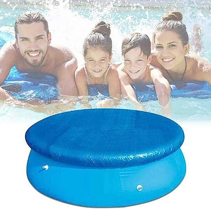 (Ø280cm) Schwimmbecken Abdeckung Wasserdichte Pool Abdeckplane Regenschutz / Winterfest - Blau