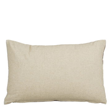 Sierkussen stip donker bruin - l55xb35xh10cm