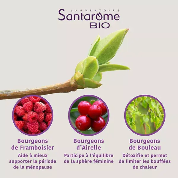 Santarome Bio - Tri Complexo de Botões Orgânicos da Menopausa - Frasco de 30ml
