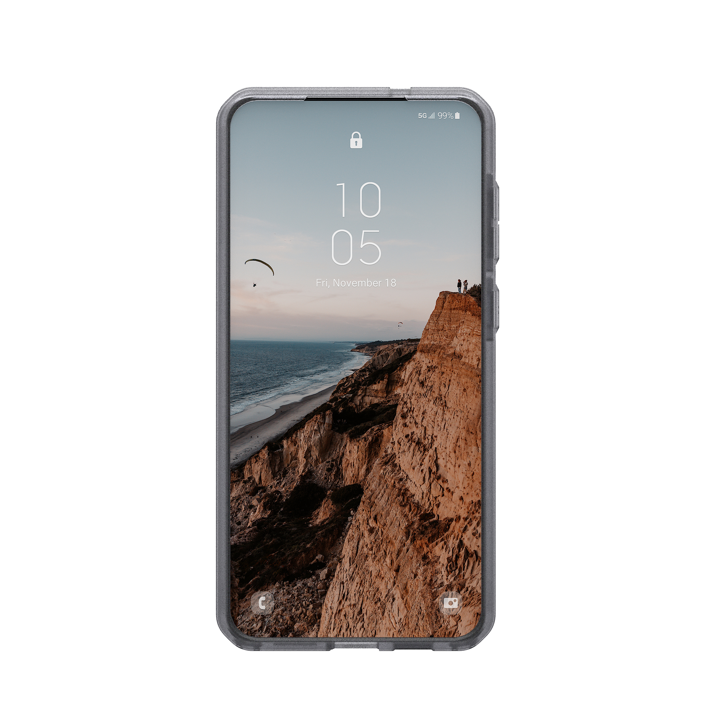 Samsung Galaxy S25 Edge Schutzhülle Dot MagSafe-Modul (214503113131) - Ash (Transparent / Schwarz)