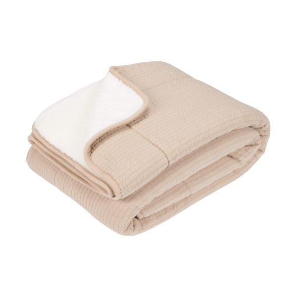Little Dutch Wiegdeken Teddy - Pure Beige