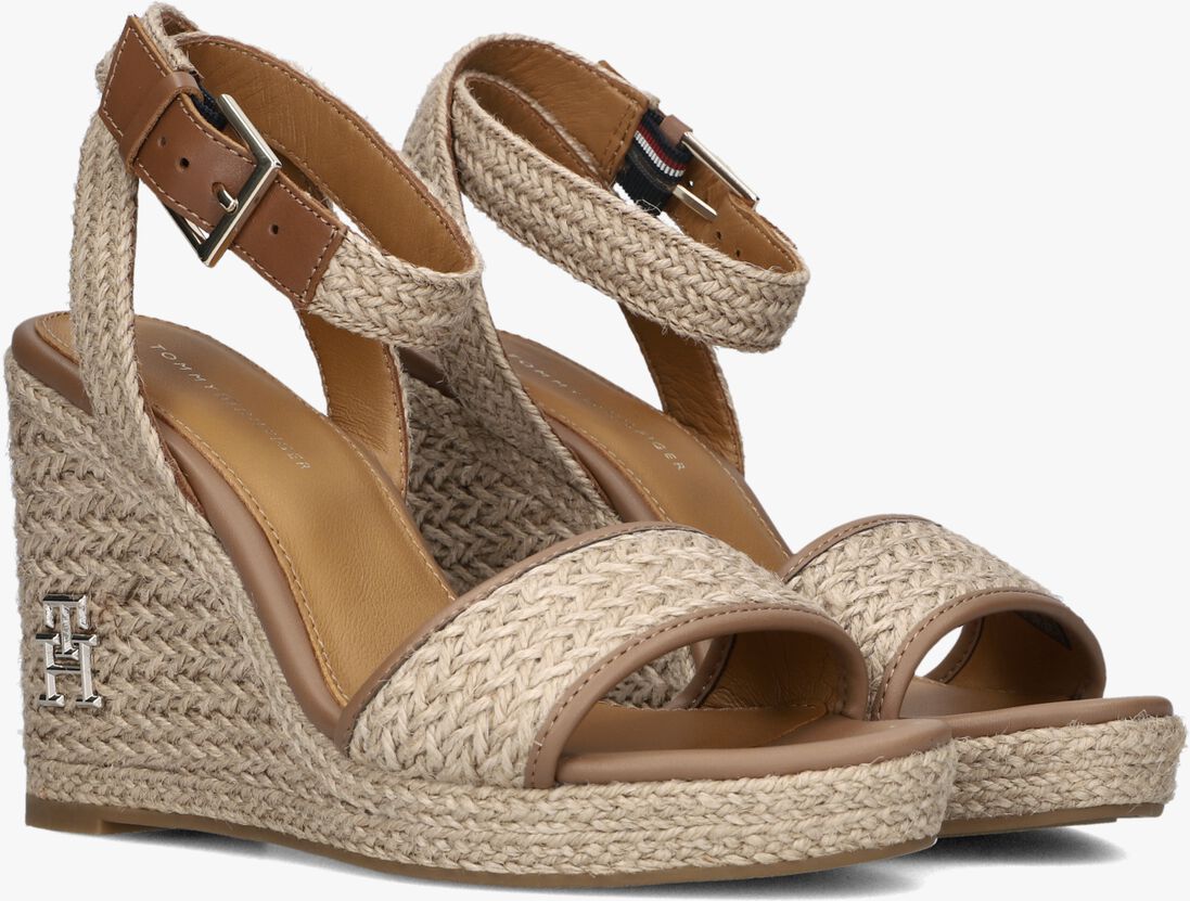 TOMMY HILFIGER beige tommy hilfiger espadrilles th rope high wedge