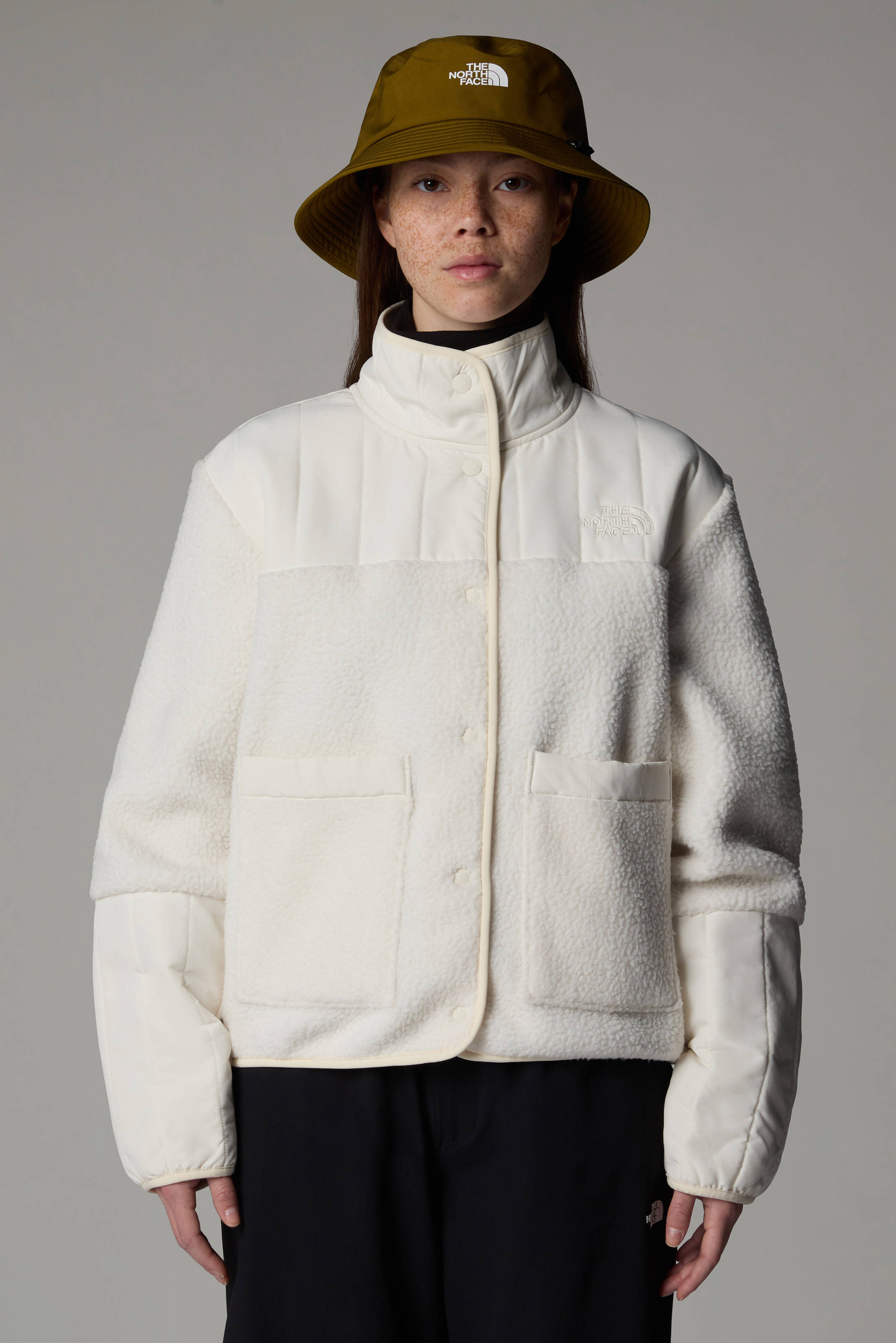 The North Face fleece jas Cragmont wit