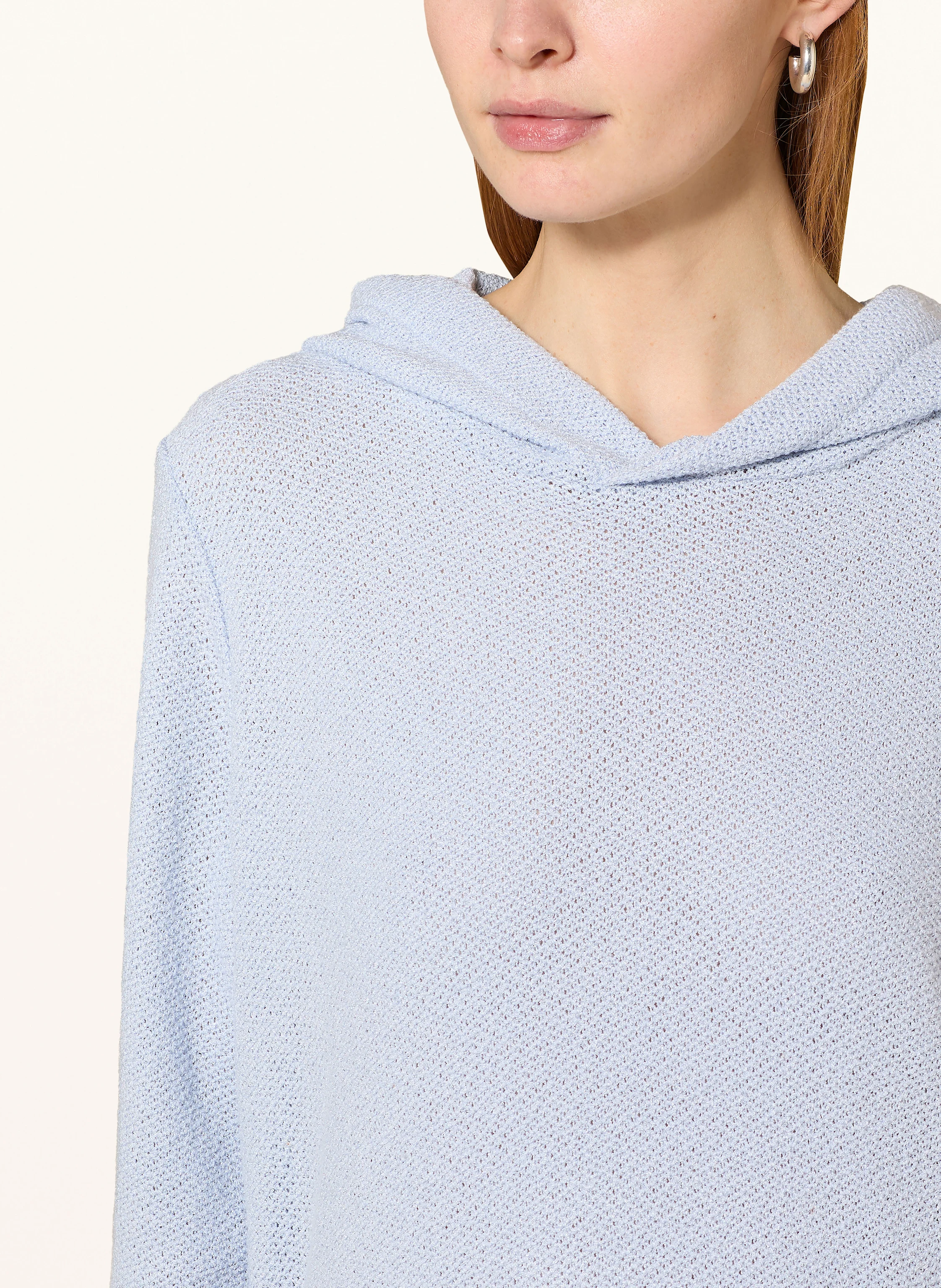 OPUS Strick-Hoodie SUKUFI mit 3/4-Arm