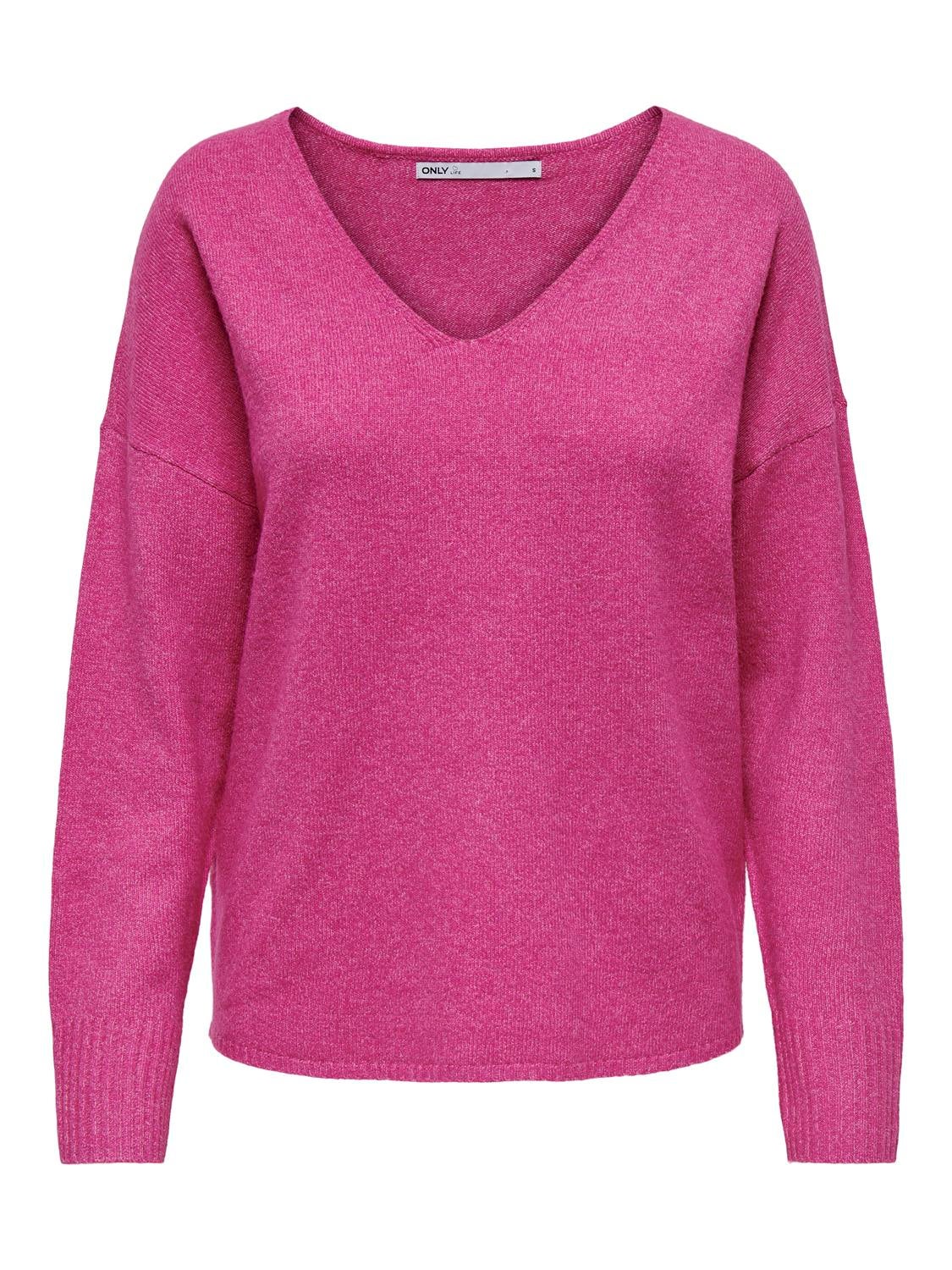 ONLRICA Strickpullover Raspberry Rose