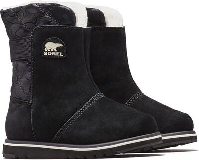 Sorel Children's Rylee Vintersko, Black/Light Bisque
