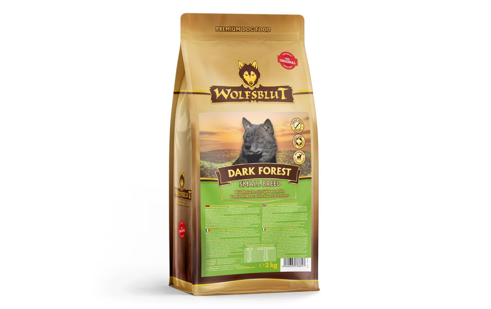 Trockenfutter Dog Small Breed Dark Forest Adult, 7.5 kgAlleinfuttermittel für ausgewachsene Hunde kleiner Rassen