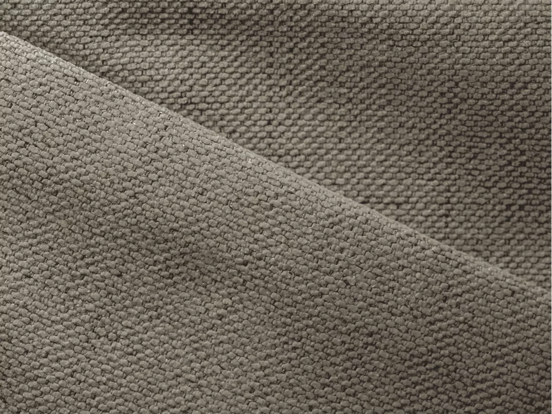 Canapé d’angle 3 places droit sans accoudoir convertible en Strukturstoff - beige foncé - KONA