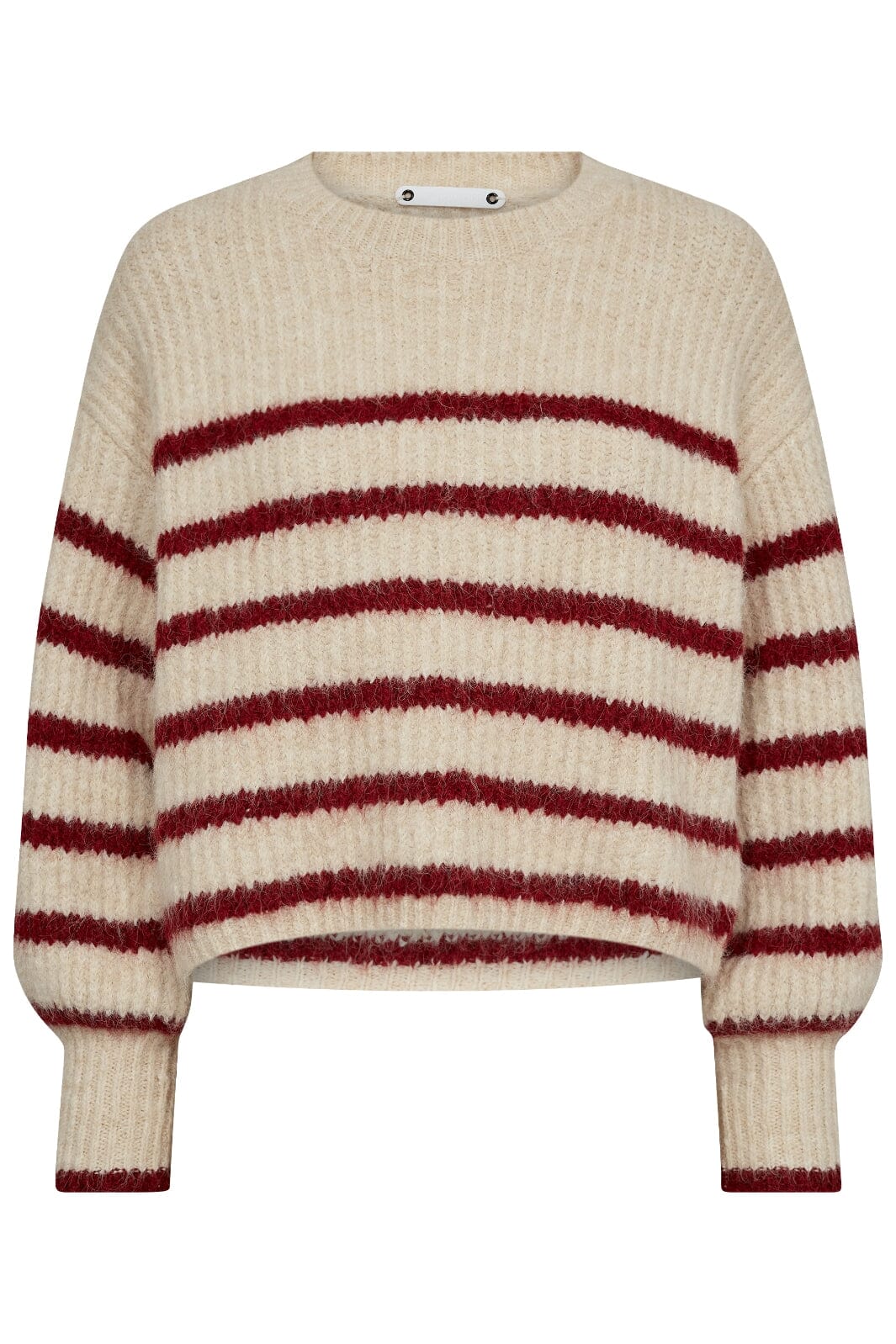 Co´Couture Coraliecc Crop Stripe O-Knit 32156 19960 boneheart