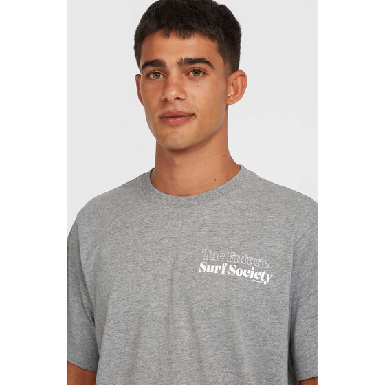 O'Neill The Future Surf Society T-Shirt Silver Melee Herren SU25