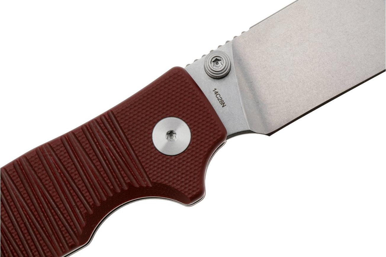 QSP Knife Kali QS159-A1 Stonewashed 14C28N Dark Red G10, zakmes, Keanu Alfaro design