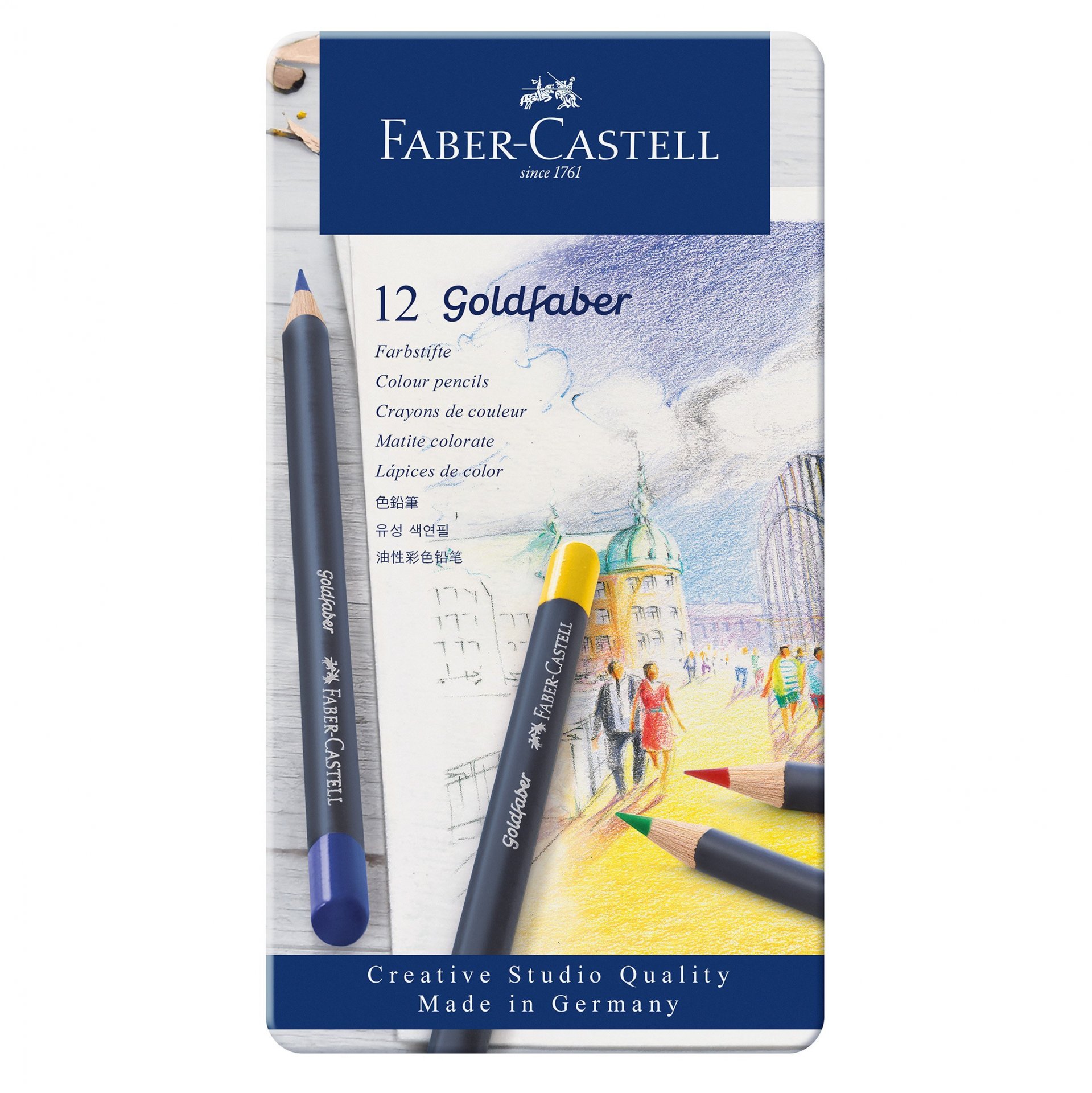 Faber-Castell Farbstift Goldfaber, 12er-Set
