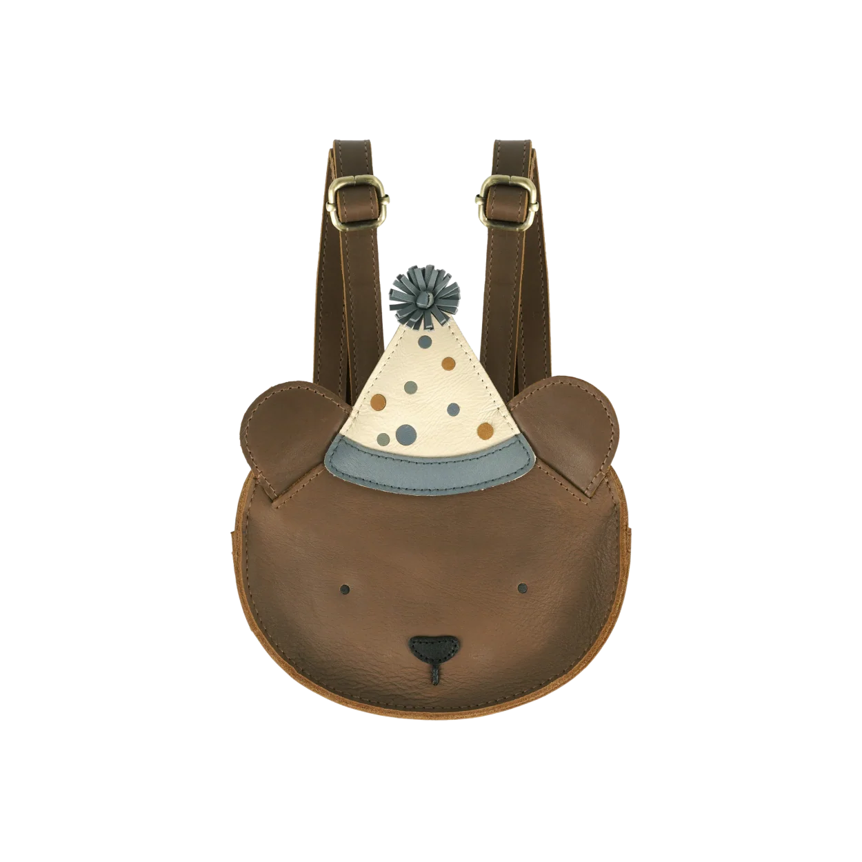 Tendo Backpack | Festive Bear | Cognac Classic Leather