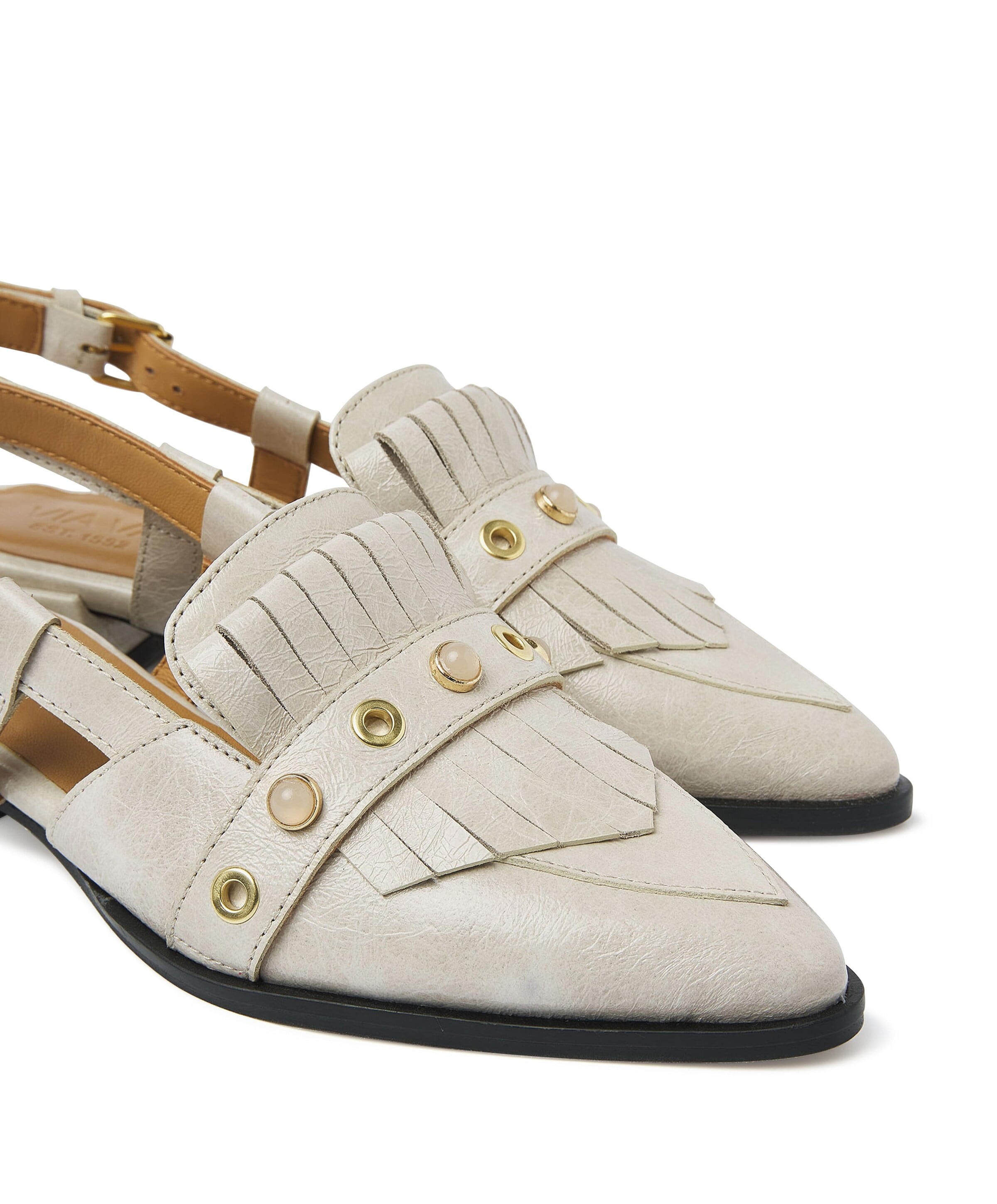 VIA VAI Jazz Tammi dames slingbacks beige