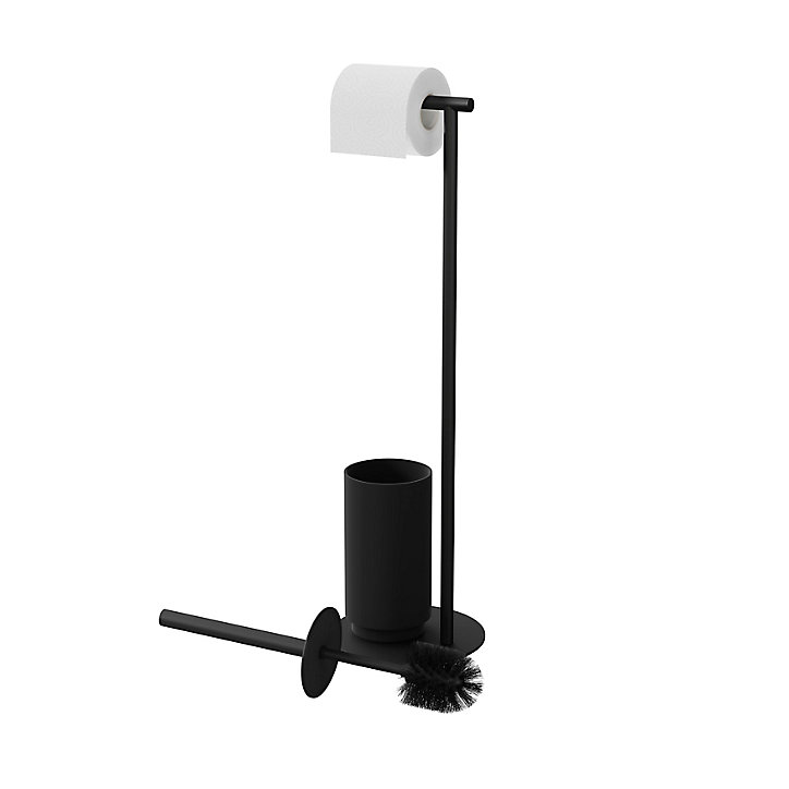 Serviteur WC GoodHome Kina en ABS l.19 x P.19 x H.64 cm