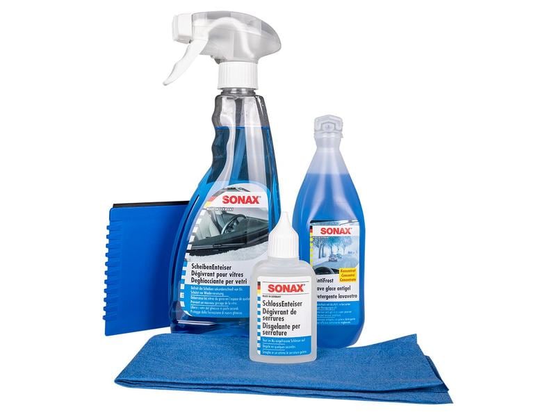 Sonax Winterset Winterfit 5-teilig Komplettes Winterset gegen Eis, Frost und Schlechte Sicht