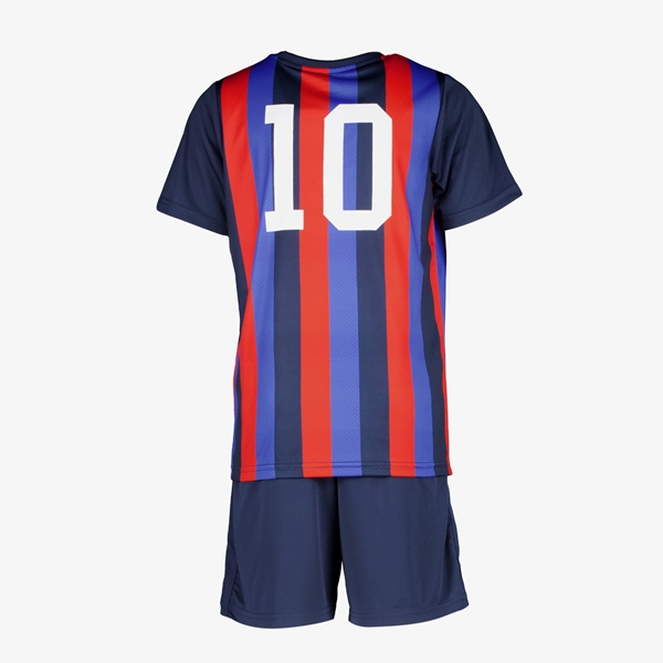 Dutchy tweedelige kinder sportset blauw rood