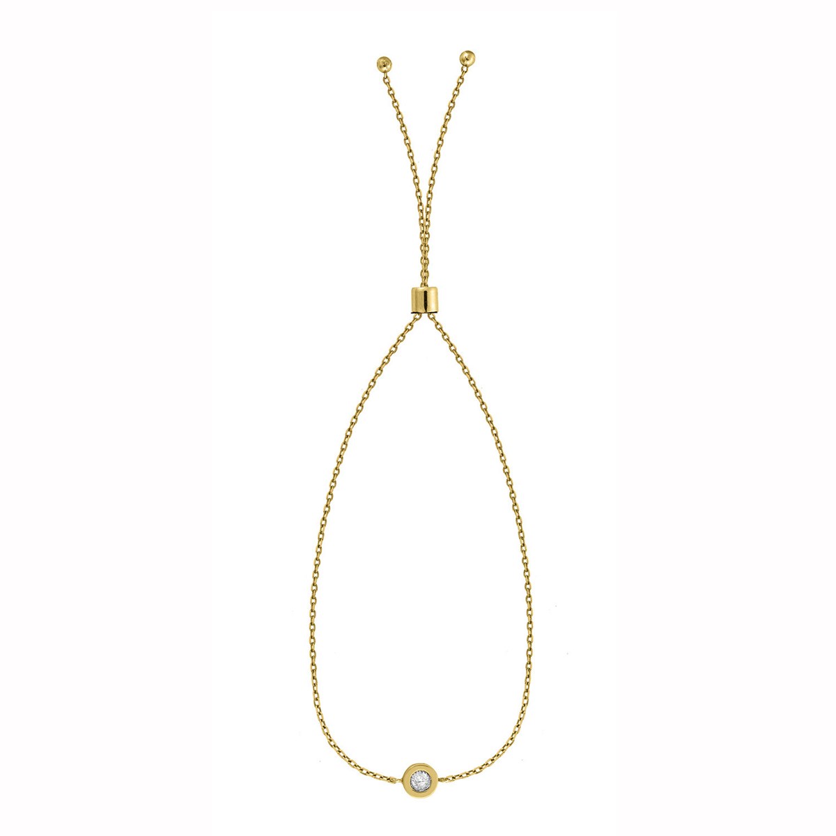 Bracelet Brillaxis or jaune 9 carats oxydes
